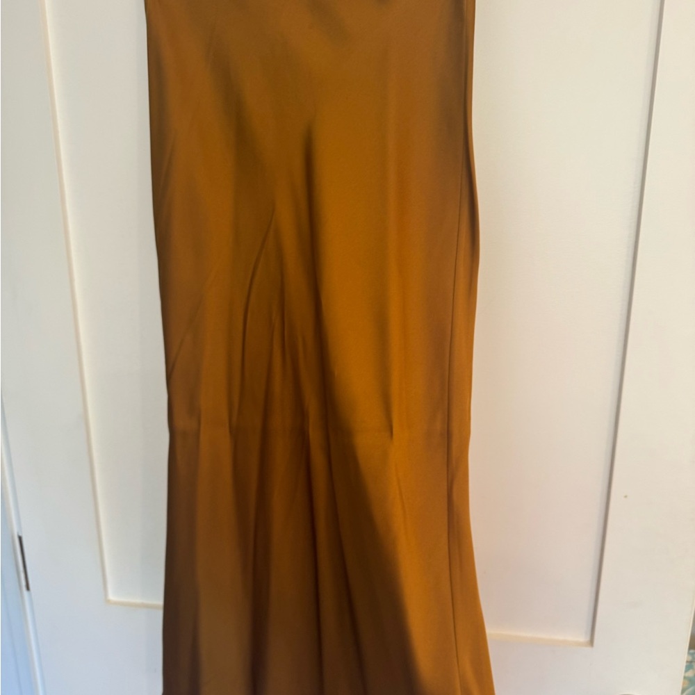 Anine Bing Golden Bar Silk Skirt